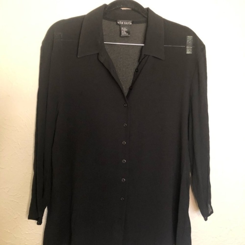 VINTAGE Silk Blouse | size 12